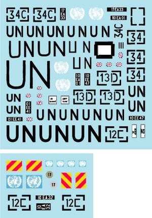 Star Decals 35-C1066 FV432 Trojan. UNPROFOR Bosnia in 1992-95 1/35 – immagine 3