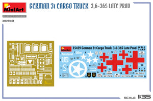MiniArt 35459 German 3t Cargo Truck 3.5-36s Late Production 1/35 – Bild 3