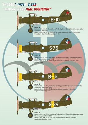 Special Hobby 72369 Letov S.328 Slovak National Uprising 1/72 – zdjęcie 3