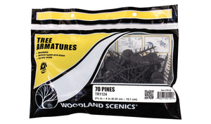Woodland Scenic WTR1124 Pnie drzew 6,5-10 cm - 70 szt. – immagine 2