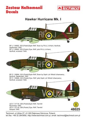 Techmod 48025 - Hawker Hurricane Mk I 1/48 – immagine 2