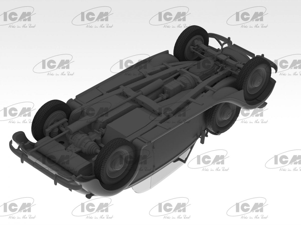 ICM 35542 Typ 320 (W142) Soft Top WWII German staff car 1/35 – immagine 5