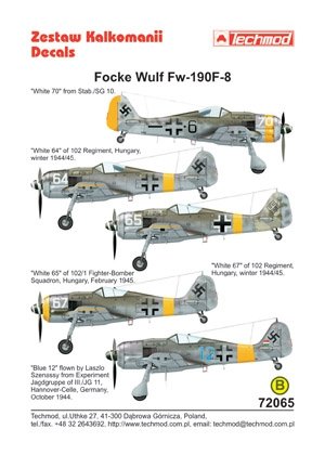 Techmod 72065 - Focke-Wulf Fw 190F-8 1/72 – immagine 2