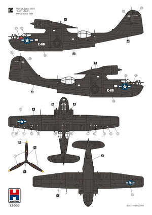 Hobby 2000 72066 Consolidated PBY-5A Catalina PTO ( Academy + CARTOGRAF + MASKI) 1/72 – immagine 5