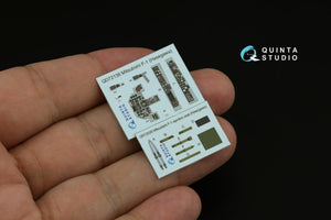 Quinta Studio QD72136 Mitsubishi F-1 3D-Printed &amp;amp; coloured Interior on decal paper (Hasegawa) 1/72 – Bild 5