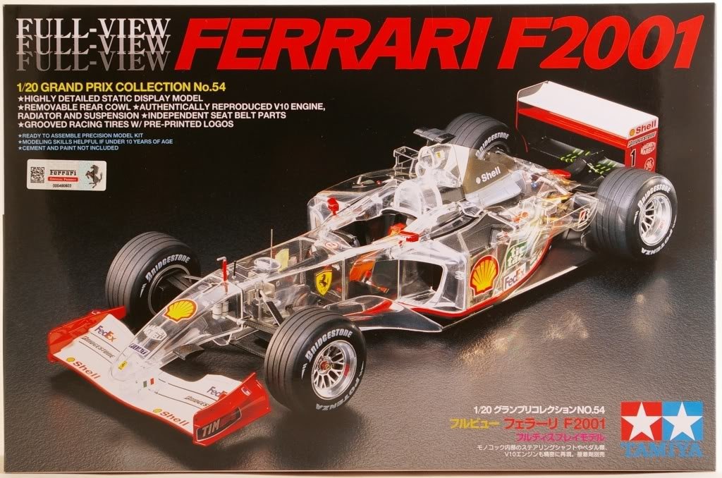 Tamiya 20054 Ferrari F2001 Full-View 1/20