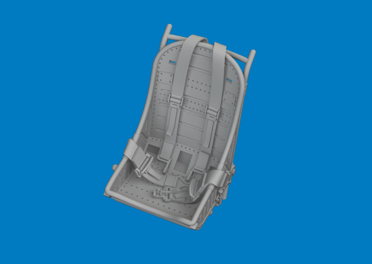 Eduard 6481064 P-40 seat w/ integral belts Type 1 PRINT Eduard 1/48 – immagine 2
