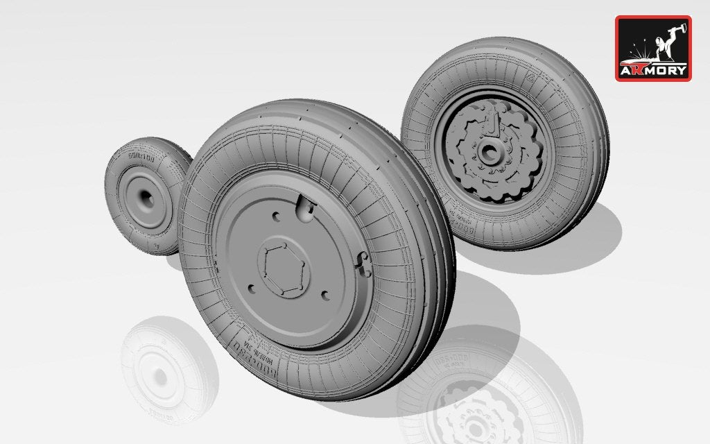 Armory Models AW72013 Yakovlev Yak-141 Freestyle wheels 1/72 – imagen 2