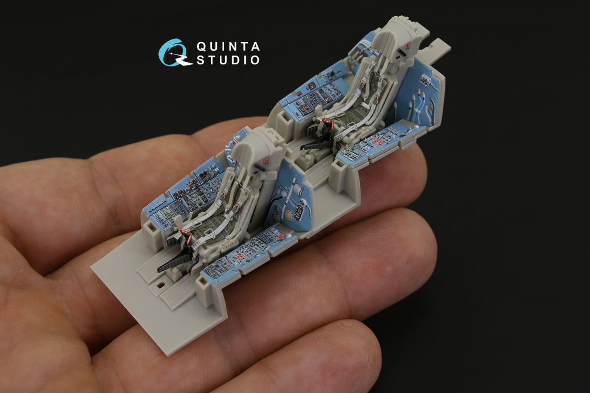 Quinta Studio QD48181 Su-27UB 3D-Printed coloured Interior on decal paper (for KittyHawk kit) 1/48 – Bild 7