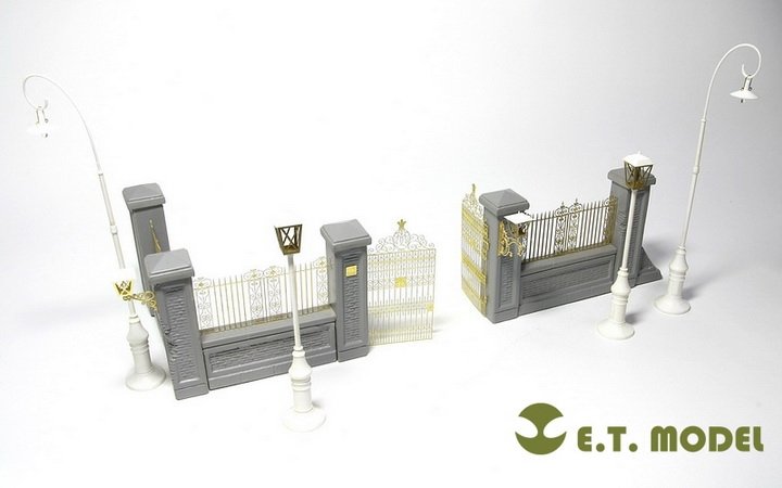 ET Model J35-001 Park Gate &amp; Fence FOR MINIART KIT