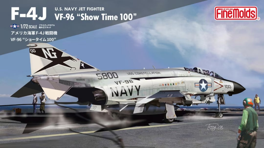 Fine Molds FF04 Chasseur à réaction de l'US Navy F-4J VF-96 « Show Time 100 » 1/72
