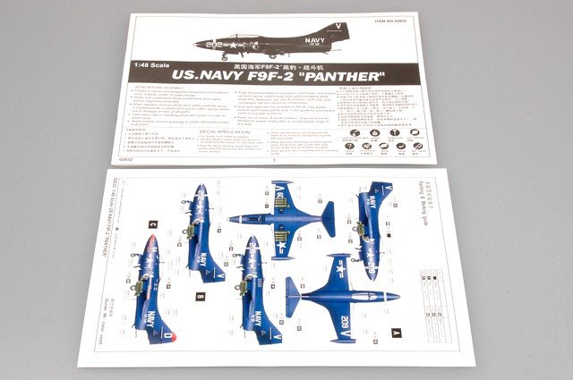 Trumpeter 02832 US.NAVY F9F-2 PANTHER 1/48 – zdjęcie 2