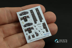 Quinta Studio QD48151 F-104S-ASA 3D-Printed &amp;amp; coloured Interior on decal paper (Hasegawa) 1/48 – immagine 10