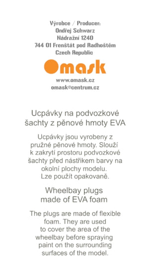 Omask X7209 Bf 109 E-4/E-7 O-Max Set (for Special Hobby / Eduard) (masks and EVA wheel bay plugs) 1/72