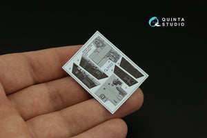 Quinta Studio QD48374 F/A-18F early 3D-Printed &amp;amp; coloured Interior on decal paper (Hobby Boss) 1/48 – immagine 3
