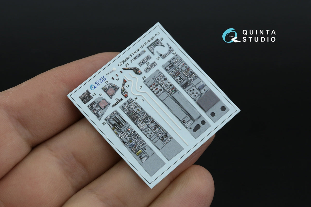 Quinta Studio QD+48519 Tornado ECR 3D-Printed coloured Interior on decal paper (Italeri) (with 3D-printed resin parts) 1/48 – imagen 4