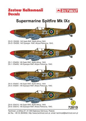 Techmod 72019 - Supermarine Spitfire Mk.IX 1/72 – imagen 2