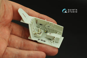 Quinta Studio QD32163 Bf 109G-2/4 3D-Printed &amp;amp; coloured Interior on decal paper (Revell) 1/32 – immagine 8