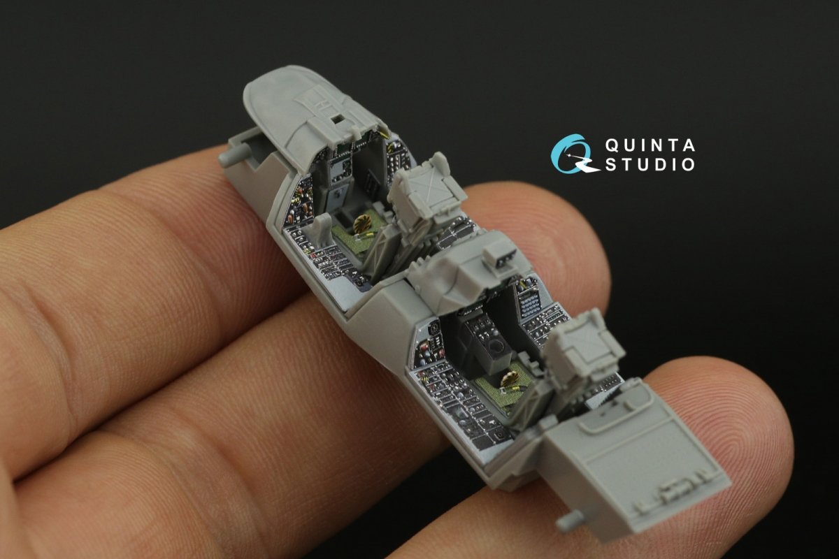 Quinta Studio QD72031 F-14D 3D-Printed &amp;amp; coloured Interior on decal paper (GWH) 1/72 – immagine 8