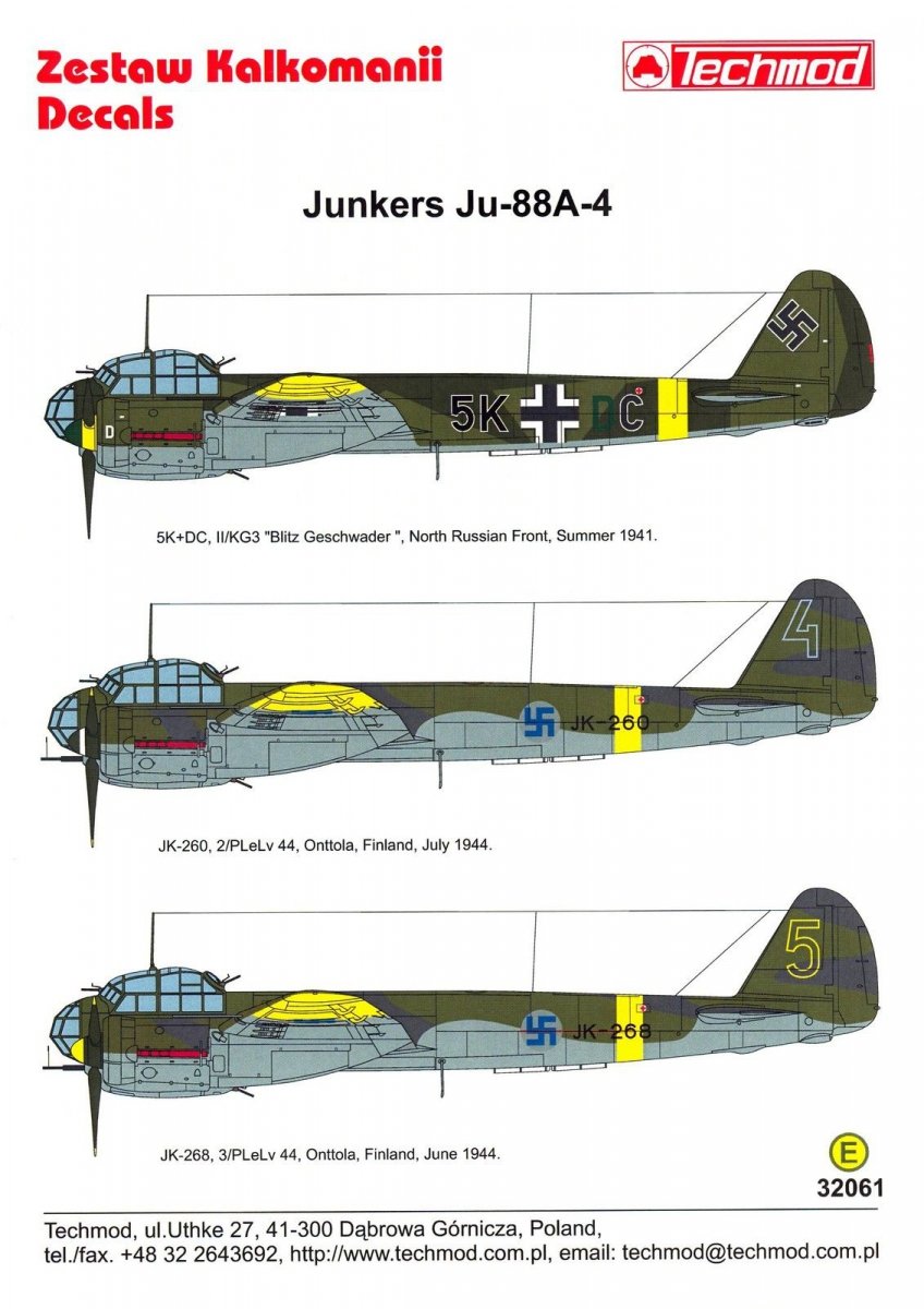 Techmod 32061 Junkers Ju-88A-4 1/32 – image 2