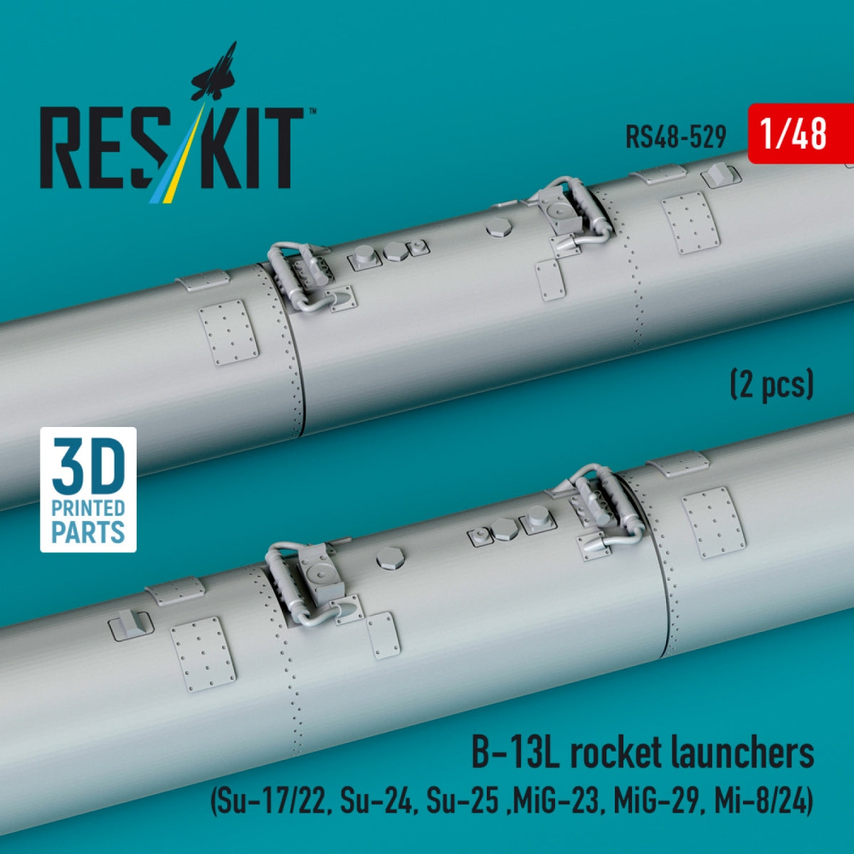 Lance-roquettes RESKIT RS48-0529 B-13L (2 pièces) (Impression 3D) 1/48 – image 3