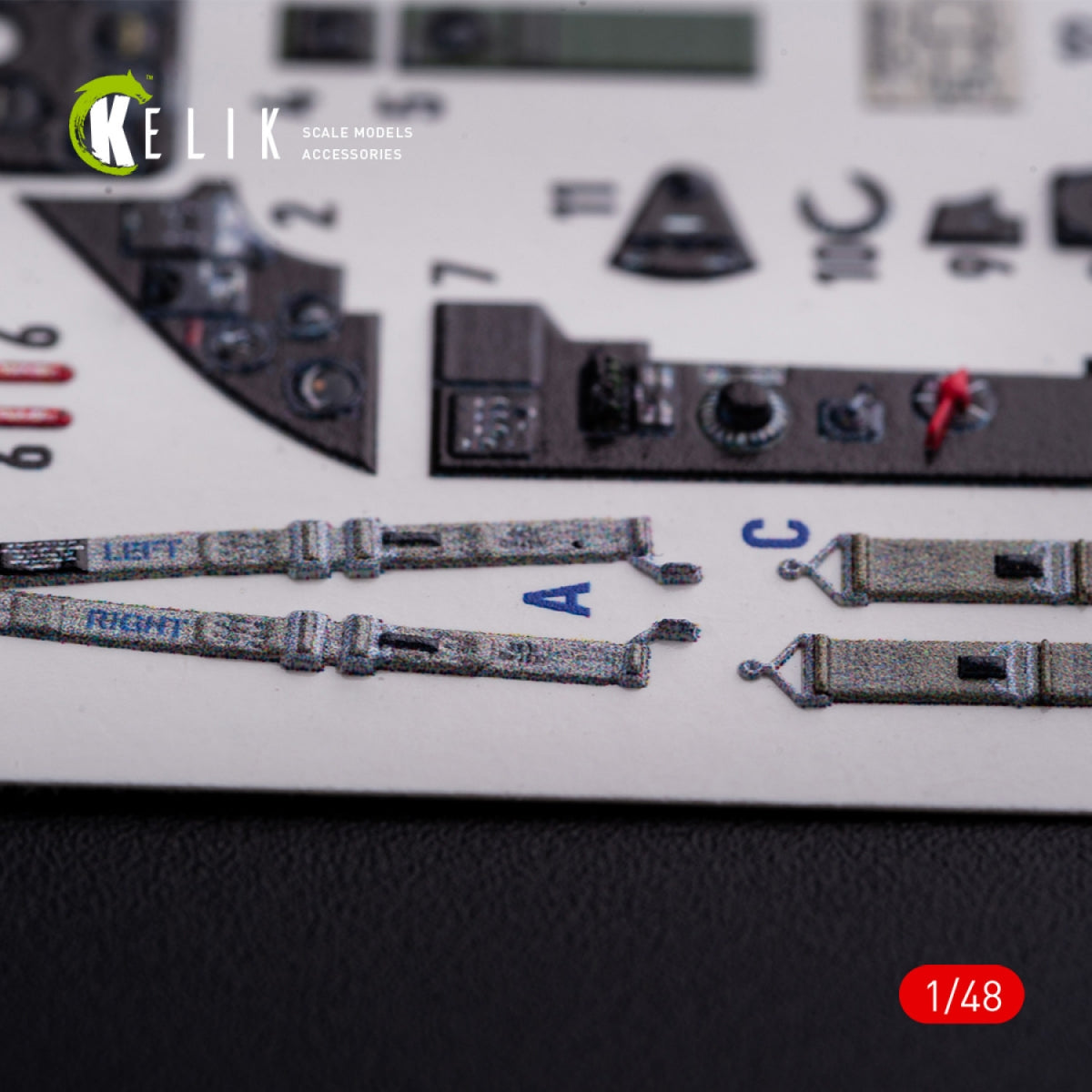 KELIK K48082 FM-1 Wildcat/Martlet Mk.V interior 3D decals for Tamiya kit 1/48 – immagine 7