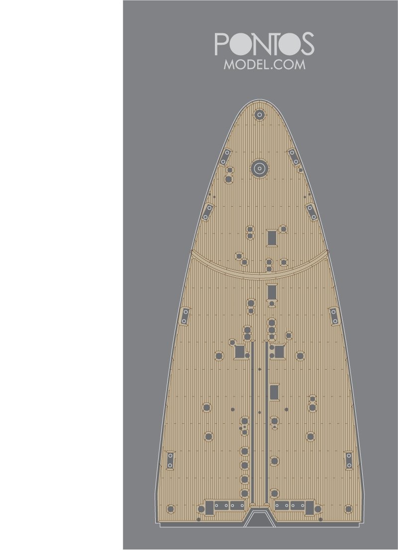 Pontos 35023WD1 RN Roma Wooden Deck set 1/350 – immagine 4