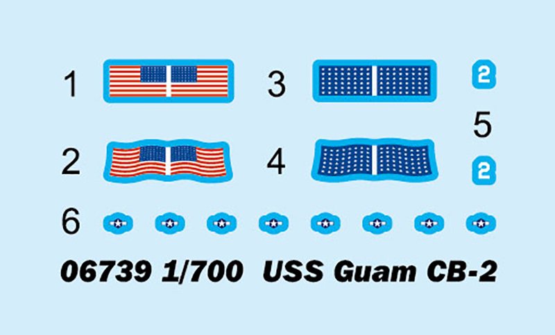 Trumpeter 06739 USS Guam CB-2 1/700 – immagine 3