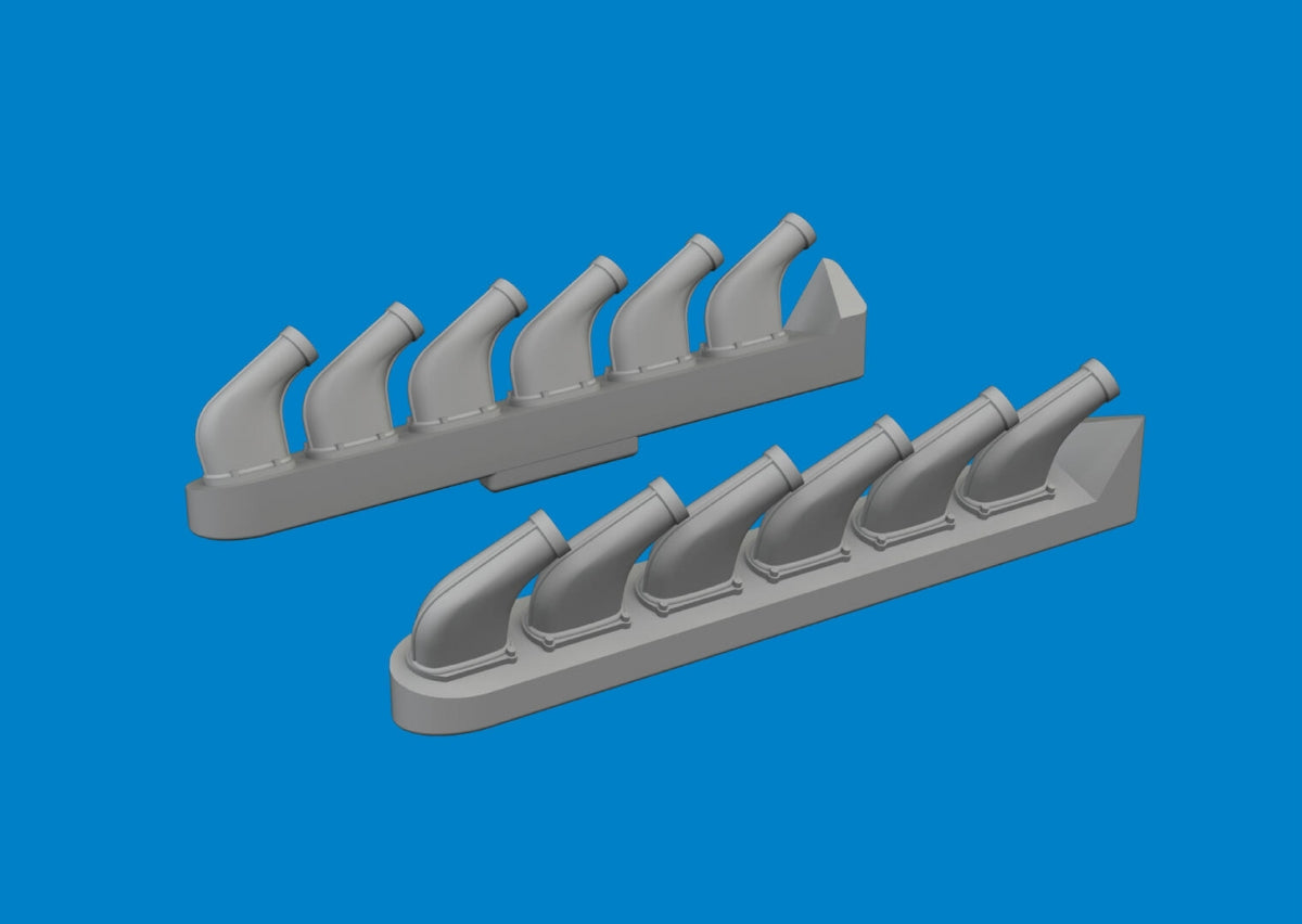 Eduard 672411 P-51 exhaust stacks PRINT TAMIYA 1/72 – Bild 2
