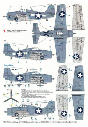 Techmod 48131 Grumman F4F-4 Wildcat 1/48 – zdjęcie 5