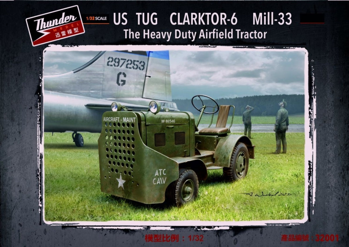 Thunder Model 32001 US Tug Clarktor-6 Mill-33 The heavy duty airfield tractor 1/32 – zdjęcie 2