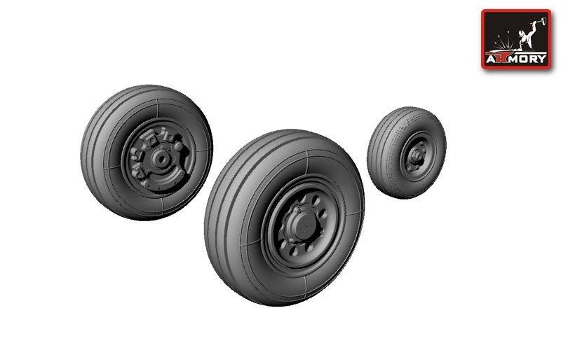 Armory Models AW72305 F-35A Lightning-II wheels 1/72 – imagen 4