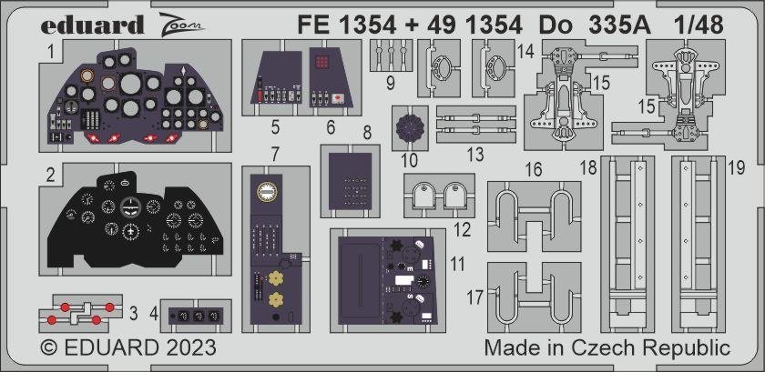 Eduard FE1354 Do 335A TAMIYA 1/48
