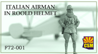 Copper State Models F72-001 Italian Airman in Roold crash helmet 1/72