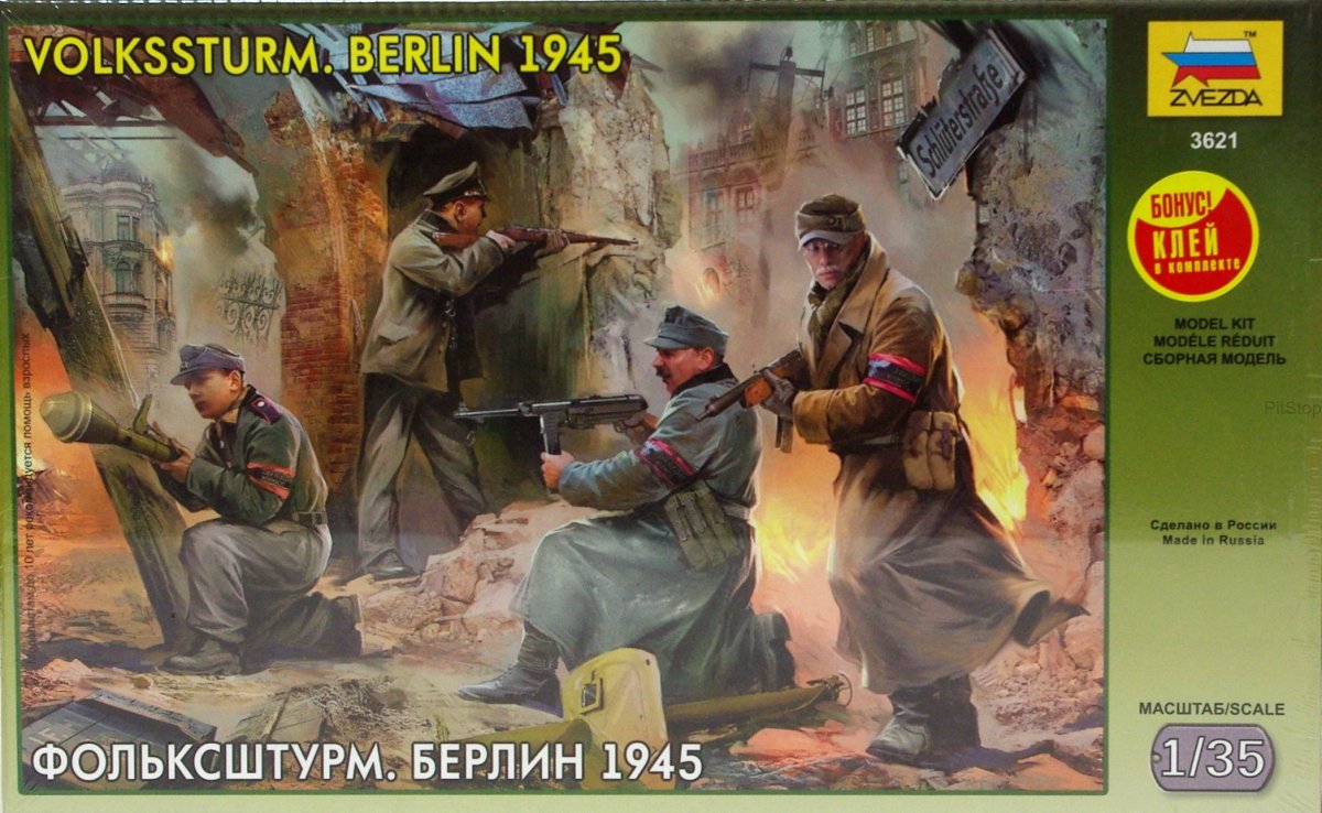 Zvezda 3621 Volkssturm allemand, Berlin 1945 (1/35)