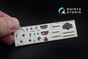 Quinta Studio QD48009 I-16 type 18/24 3D-Printed &amp;amp; coloured Interior on decal paper (for all kits) 1/48 – imagen 3