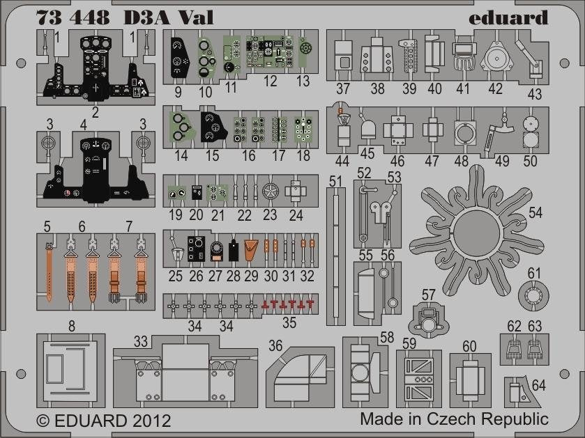 Eduard 73448 D3A Val 1/72 CYBER HOBBY
