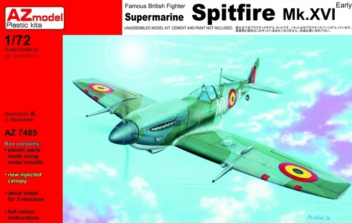 AZmode AZ7485 Supermarine Spitfire Mk. XVI Early 1/72