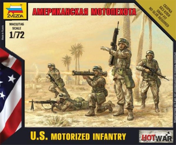 Zvezda 7407 U.S. Motorized Infantry 1/72
