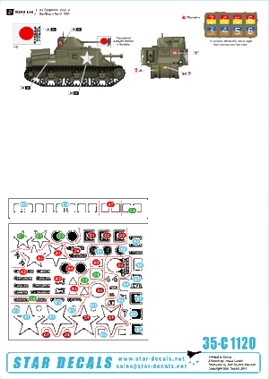Star Decals 35-C1120 Lee in Burma 1/35 – zdjęcie 2
