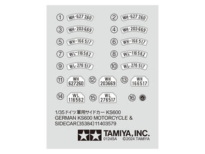 Tamiya 35384 Zundapp KS600 Sidecar 1/35 – immagine 6