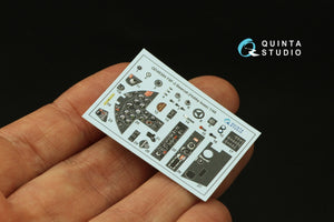 Quinta Studio QD48384 F8F-2 Bearcat 3D-Printed &amp;amp; coloured Interior on decal paper (Hobby Boss) 1/48 – immagine 5