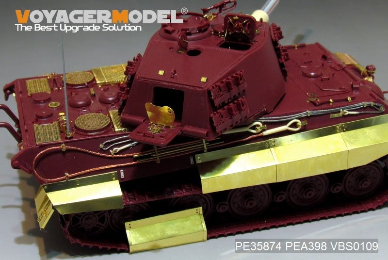 Voyager Model PEA398 WWII German King Tiger Schurzen（For MENG) 1/35 – imagen 4