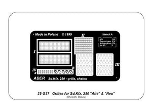 Aber 35G37 Siatki dopojazdów Sd.Kfz.250&amp;quot;Alte&amp;quot;&amp;amp;&amp;quot;Nue&amp;quot; – Bild 2