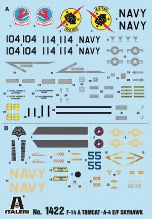 Italeri 1422 Top Gun F-14A vs A-4F 1/72 – immagine 2