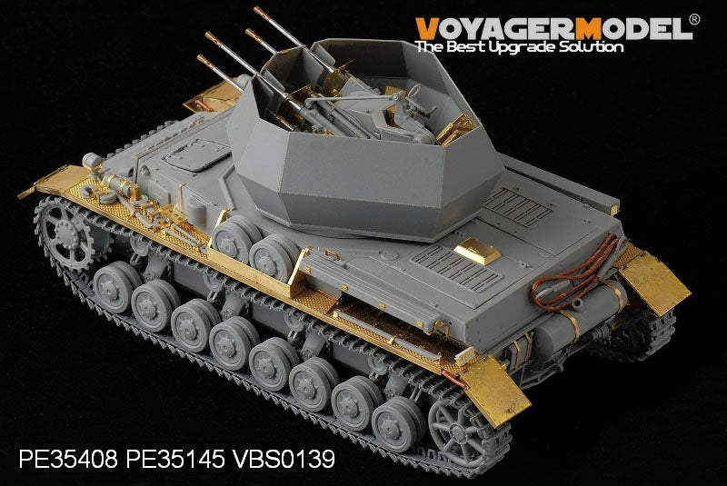 Voyager modèle PE35408 WWII Panzer allemand IV ausf G 20mm Flakpanzer IV &amp;quot;Wirbelwind&amp;quot; pour DRAGON 6342 1/35 – image 4