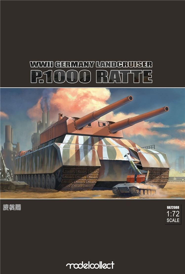 Modelcollect UA72088 WWII German Landcruiser P.1000 ratte 1/72 – zdjęcie 2