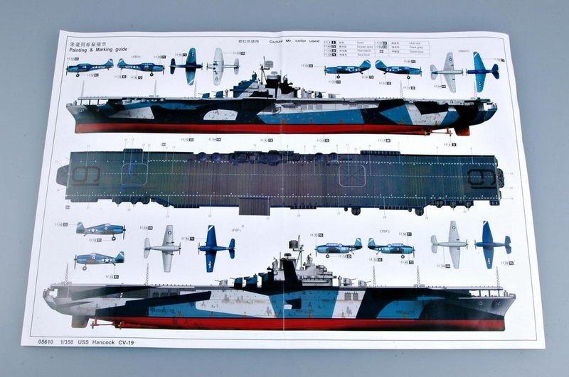 Trumpeter 05610 USS HANCOCK CV-19 1/350 – imagen 3