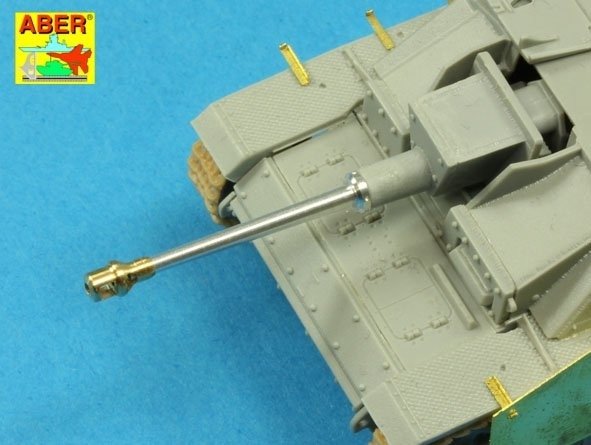 Aber 72L-53 Lufa do niemieckich dział pancernych StuG.III, Ausf.G wersja wczesna / German StuK.40 L/48 7,5 cm Barrel early model muzzle brake for StuG. III Ausf.F/8 and StuG. III Ausf.G early 1/72 – Bild 6