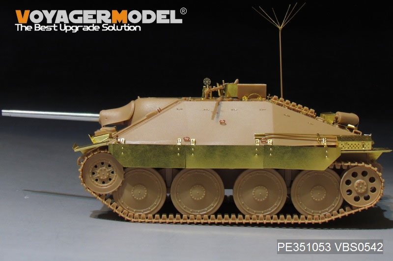 Voyager Model PE351053B WWII German Sd.Kfz.138/2 Hetzer Tank Destroyer Late Version (B ver include Gun Barrel) For ACADMY 13230/13277 1/35 – immagine 7